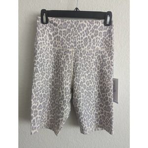 NWT Calme by Johnny Was, Endurance Bike Short, Leopard Print, Size M